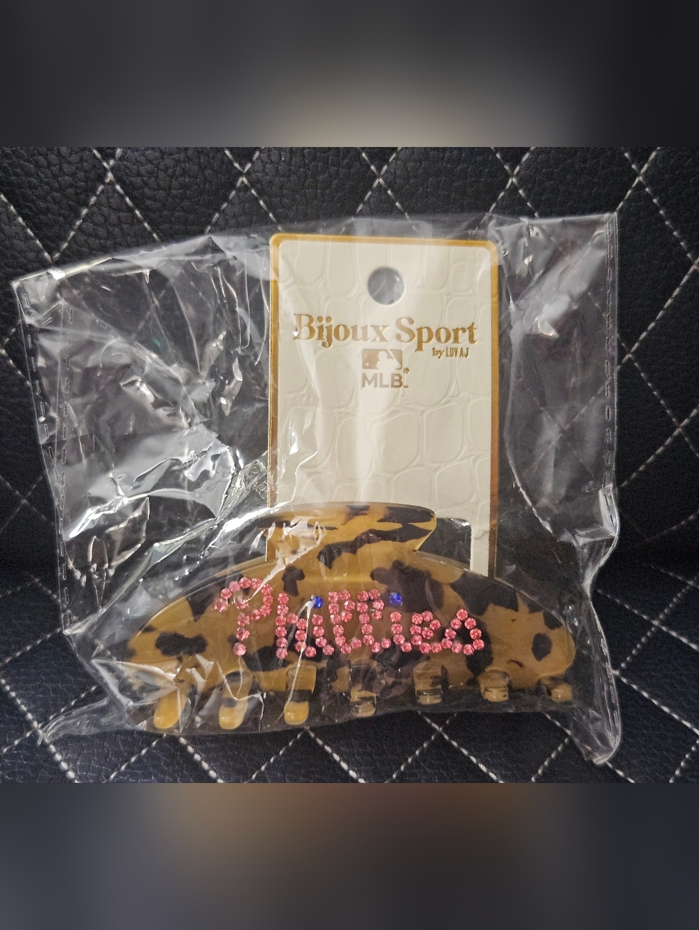 Bijoux Sport by Luv Aj MLB Philadelphia Phillies Tortoise Rhinestone Claw Clip